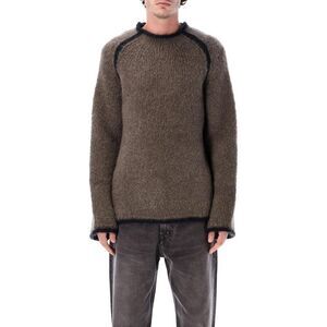 OUR LEGACY Men's Mohair Blend Knit Sweater Men STEEL Sweaters & Cardigans